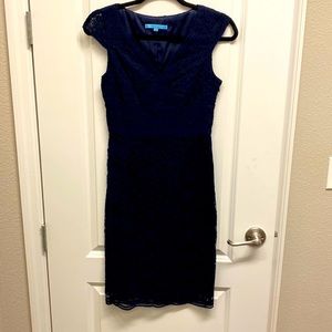Antonio melani navy lace dress